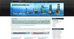 Desktop Screenshot of paletovevoziky.eu